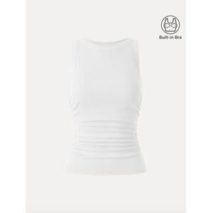 OGL Crewneck Side Ruched Brami Tank NWT SIZE M